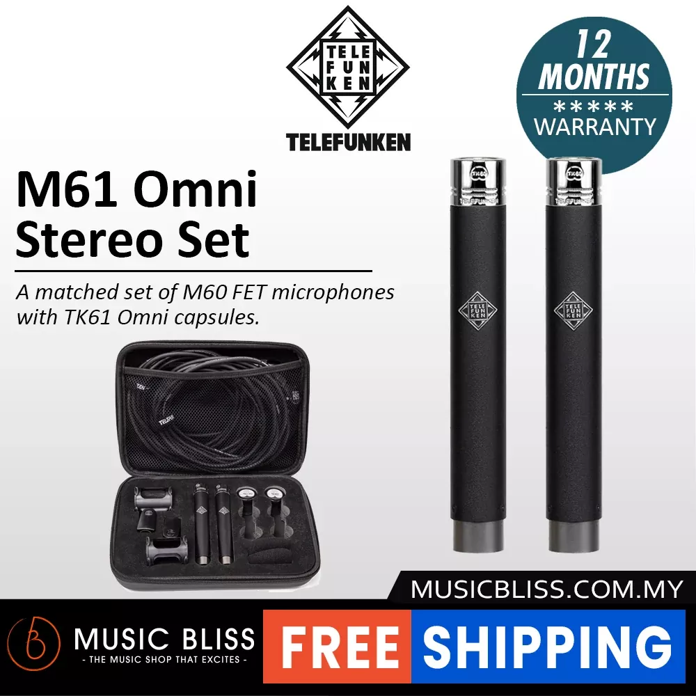 Telefunken M61 FET Omnidirectional Stereo Set Small-diaphragm Condenser Microphone