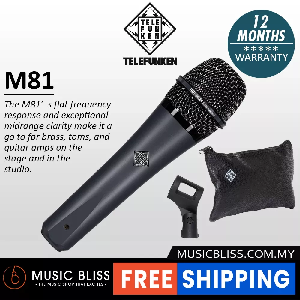 Telefunken M81 Supercardioid Dynamic Handheld Vocal Microphone