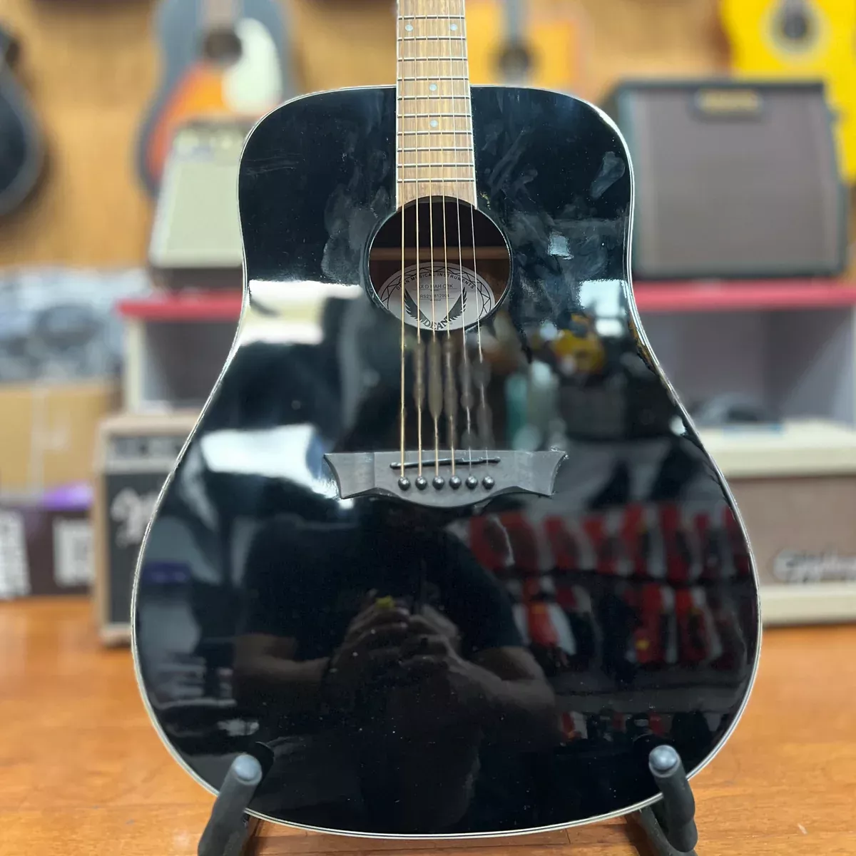 USED Dean AXS Mahogany Dreadnought, Classic Black