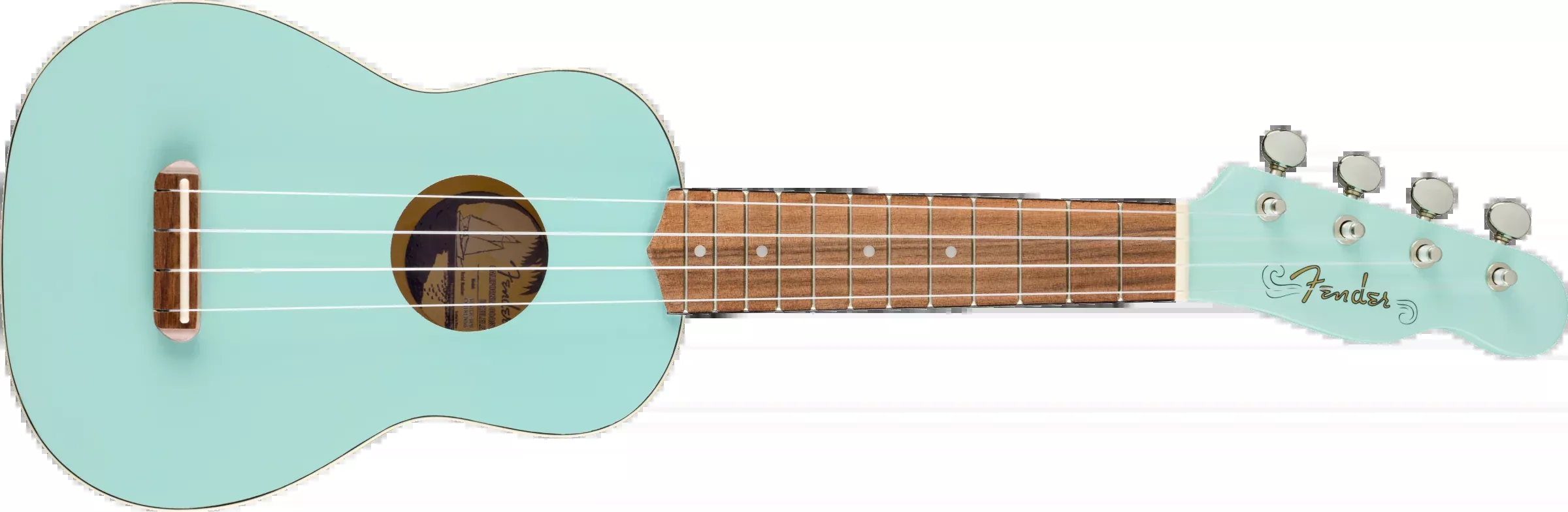 Venice Soprano Uke, Walnut Fingerboard, Daphne Blue