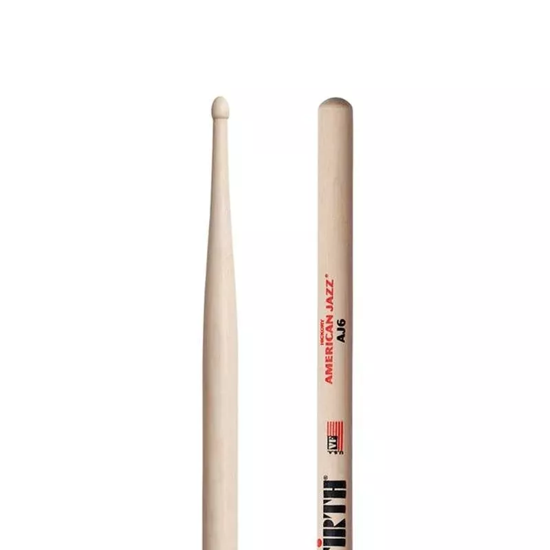 Vic Firth American Jazz AJ6 Drumsticks – Wood Tip