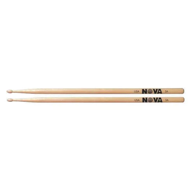 Vic Firth NO5AW Nova 5A Wood Tip Drum Sticks, Pair