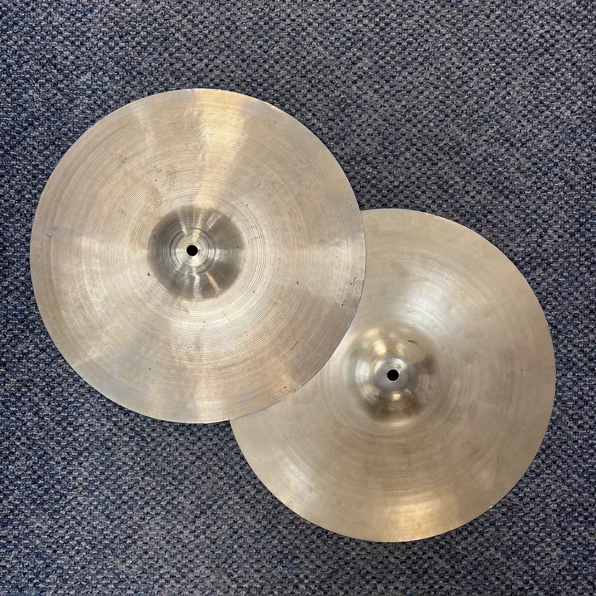VINTAGE 1960’s Krut Hi Hat Cymbals, 14″, England
