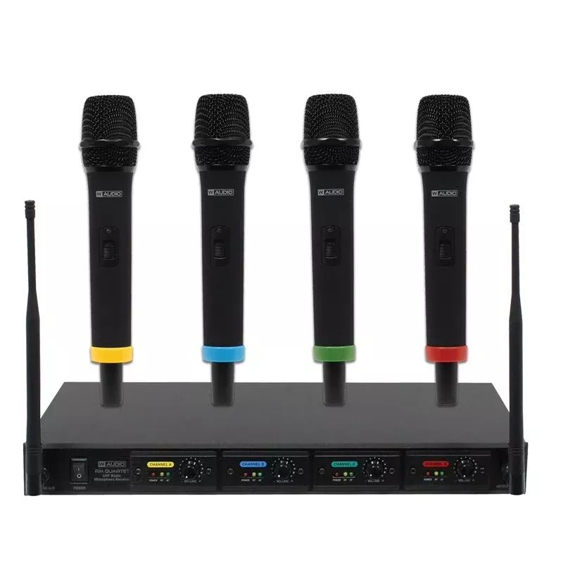 W Audio RM Quartet Quad Handheld UHF Mic System
