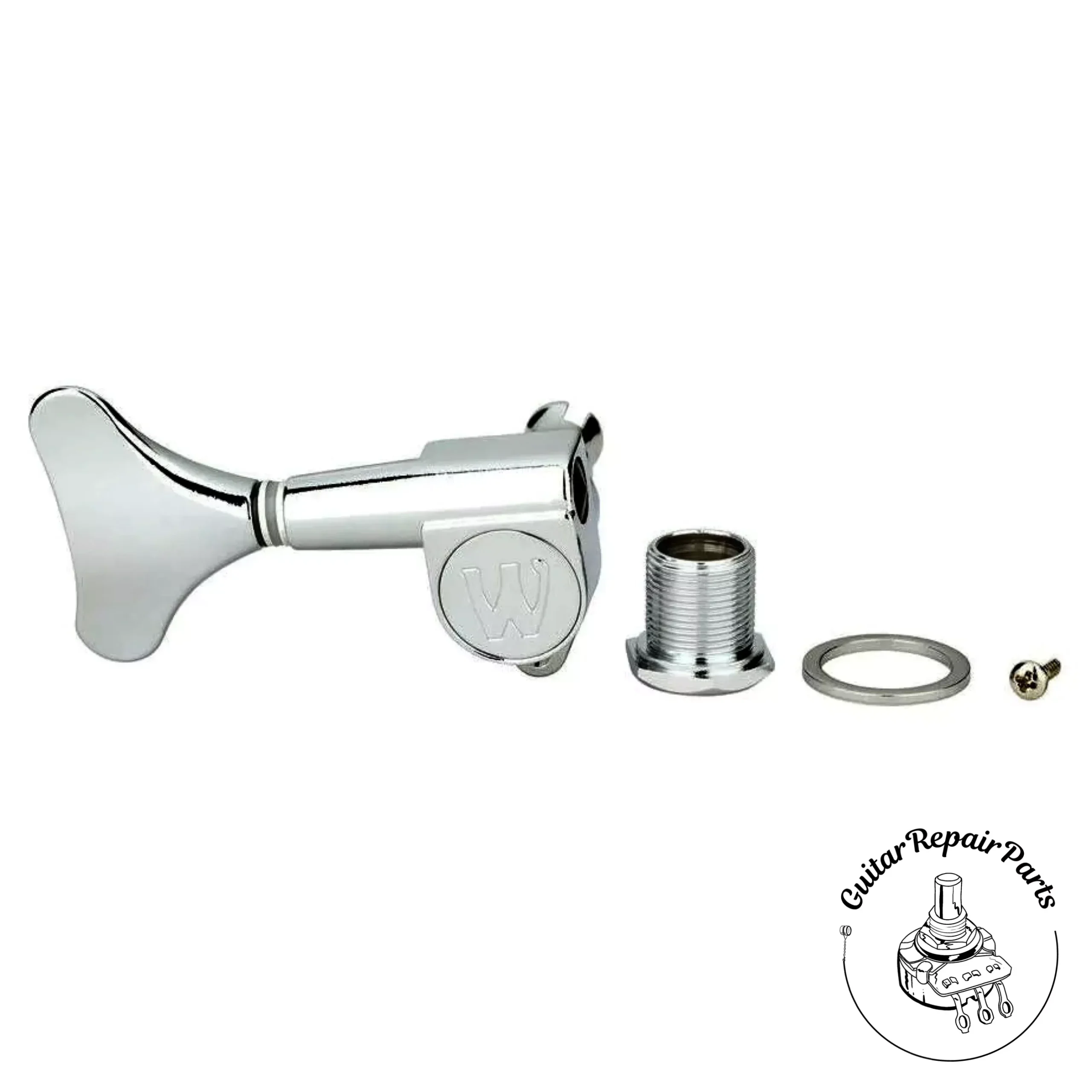 Warwick Bass Tuning Machine Key, Right (Treble Side) – Chrome