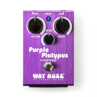 Way Huge Purple Platypus Octidrive, Octive up Fuzz/Overdrive Guitar Effect Pedal