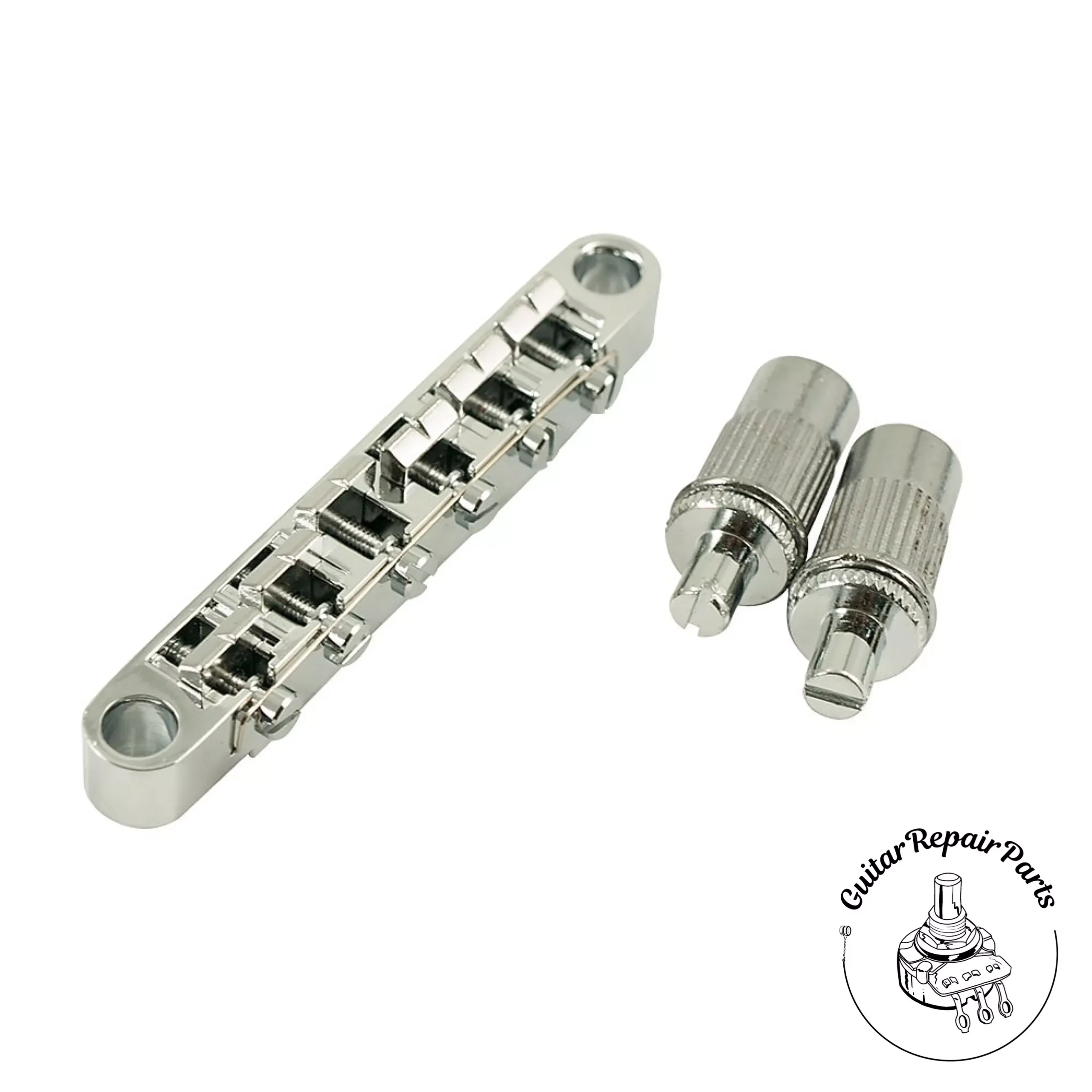 Wired ABR-1 Style Tune-O-Matic Bridge w. Large Metric Posts – Chrome