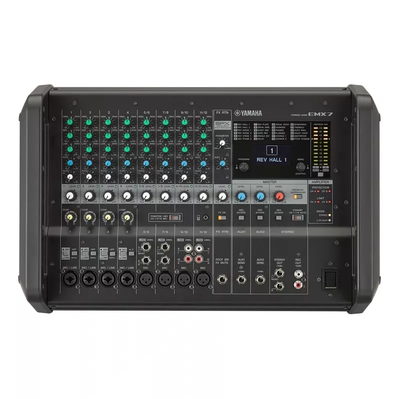 Yamaha EMX7 High efficiency Portable Powered Mixer