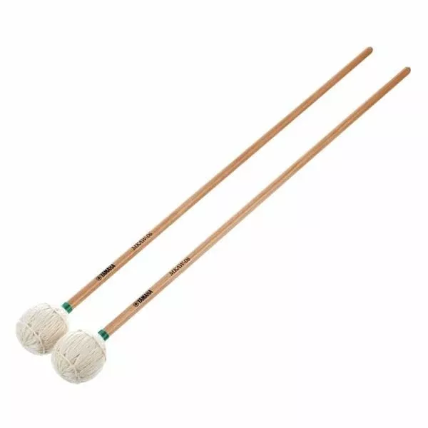 Yamaha MKAW-06 Marimba Mallets – Keiko Abe Signature, Medium-Soft Yarn Head, Birch Shaft
