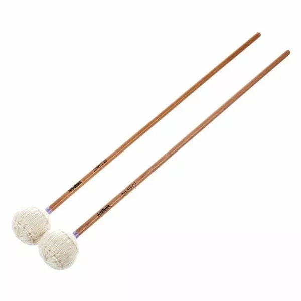 Yamaha MKAW-09 Marimba Mallets – Extra Hard Yarn Head, Birch Shaft