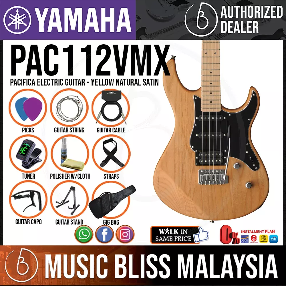 Yamaha PAC112VMX Pacifica Electric Guitar – Yellow Natural Satin