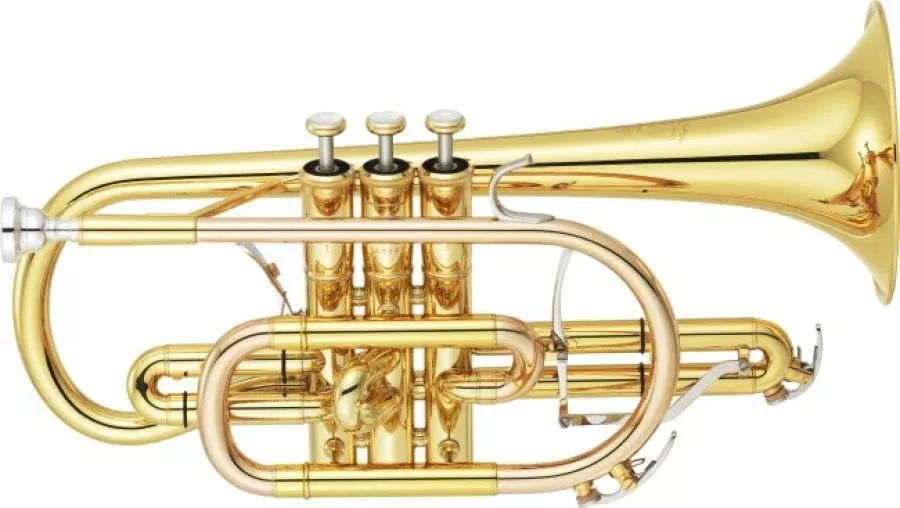 Yamaha YCR-8335 Bb Cornet – Custom Neo Series, Clear Lacquer, Large Bore, Yellow Brass Bell with Case (BYCR833502)