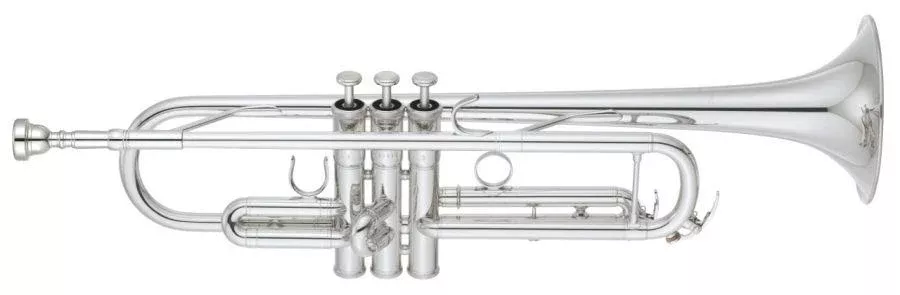 Yamaha YTR-6335RCS Professional Bb Trumpet – Silver-Plated, Gold Brass Bell, Reverse Leadpipe, With Case (BYTR6335RCS)