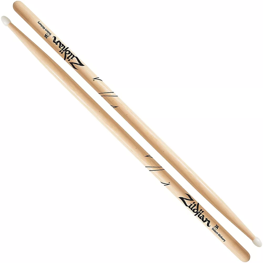 Zildjian Natural Hickory Drum Sticks – 7A Nylon