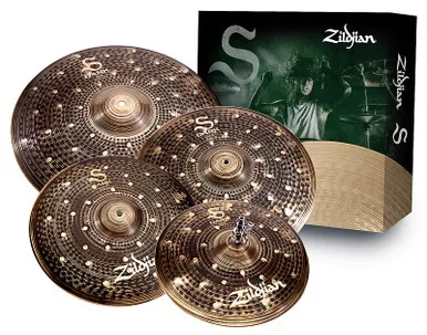 Zildjian S DARK 4-Piece Cymbal Pack 14, 16, 18,20