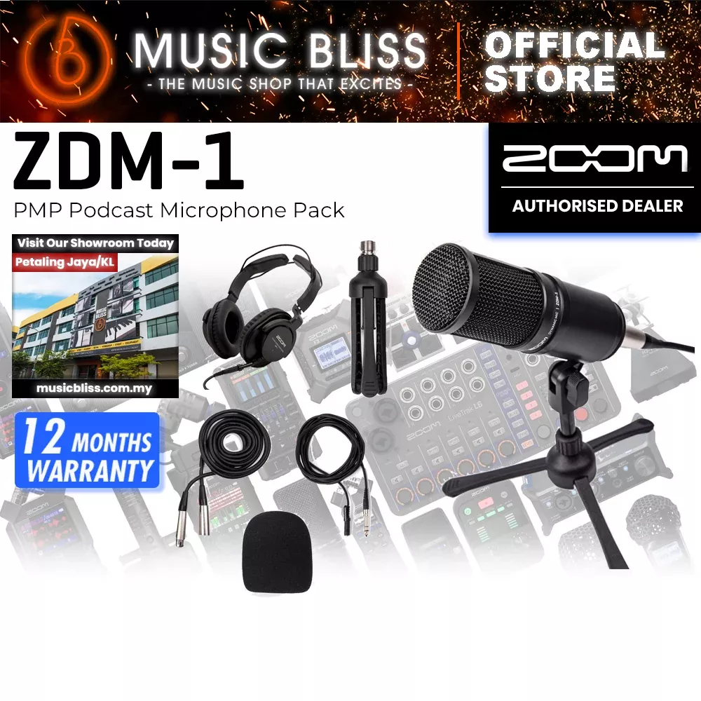 Zoom ZDM-1 PMP Podcast Microphone Pack with 0% Instalment
